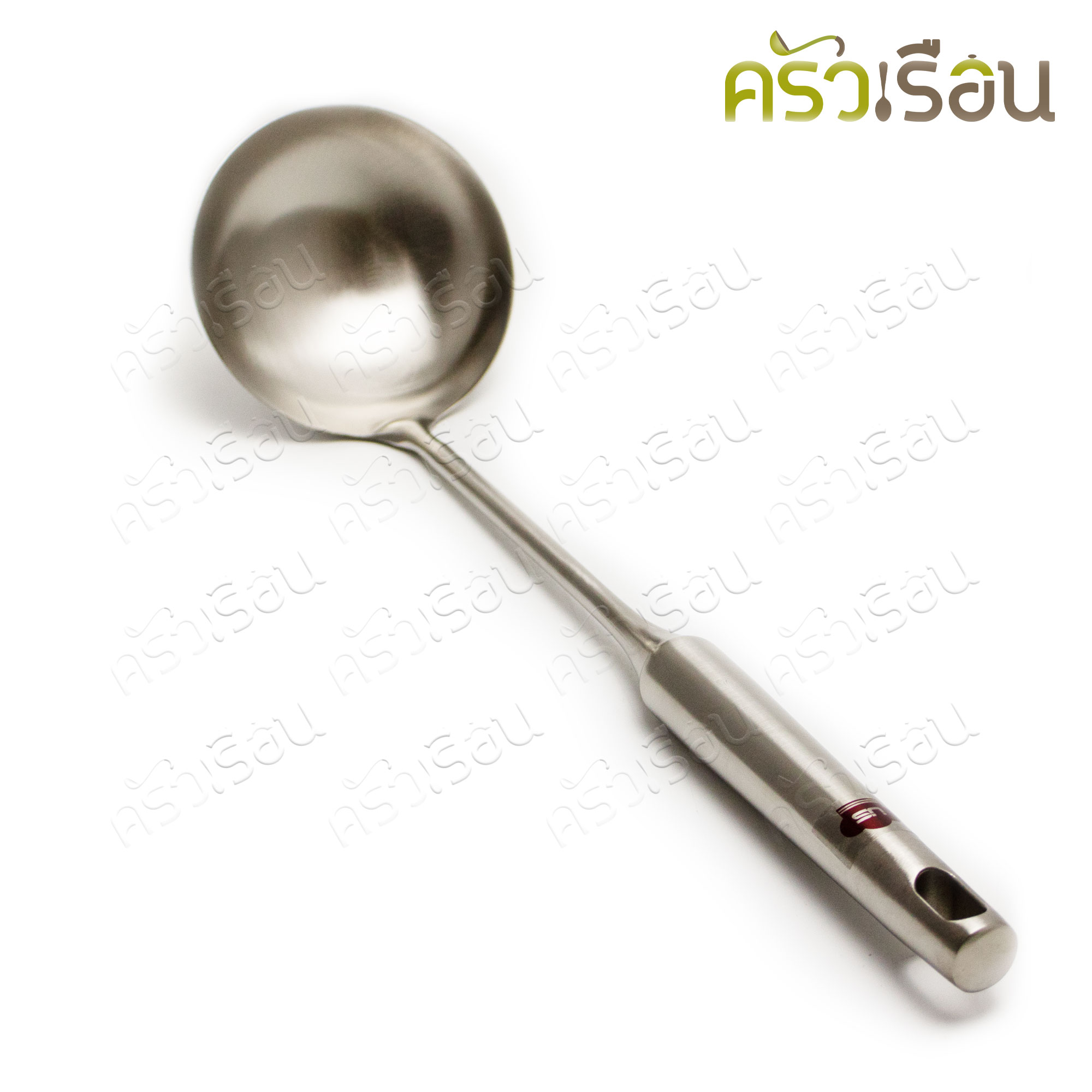 US กระบวยซุป สเตนเลส 36 ซม. วัดจริง 10 x 35 ซม. AS-40 กระบวยสเตนเลส ที่ตักแกง
