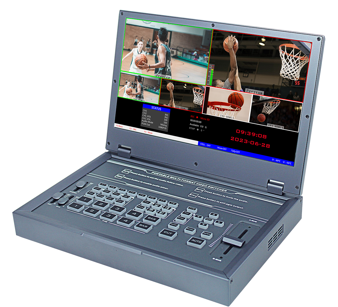 DeviceWell HDS9325: เครื่องสลับสัญญาณวิดีโอ 5 ช่อง แบบ All-in-One รองรับ 4K Input พร้อม Live Streaming, บันทึก และ Keying ขั้นสูง