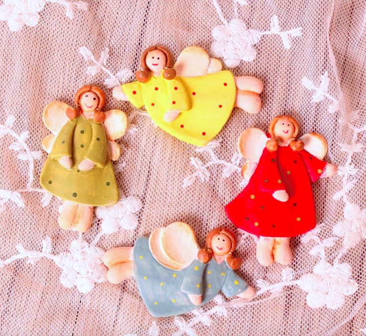 แม่เหล็ก แมกเนต นางฟ้าวินเทจ สีสดใส