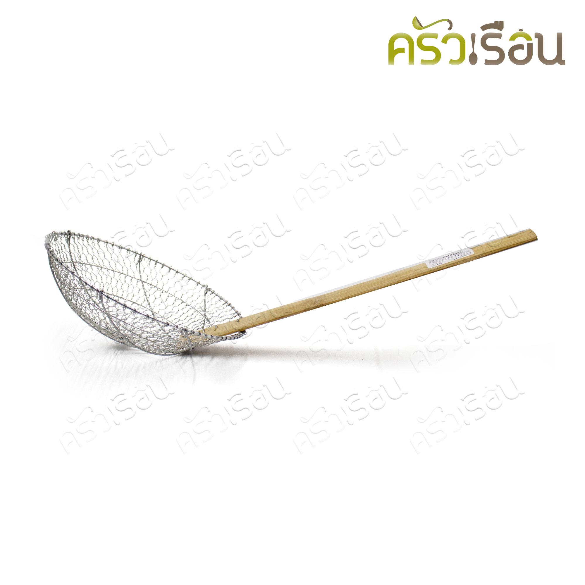 HORSE BRAND ตะแกรงทอด ลวดถี่ ด้ามไม้ Ø 9 นิ้ว