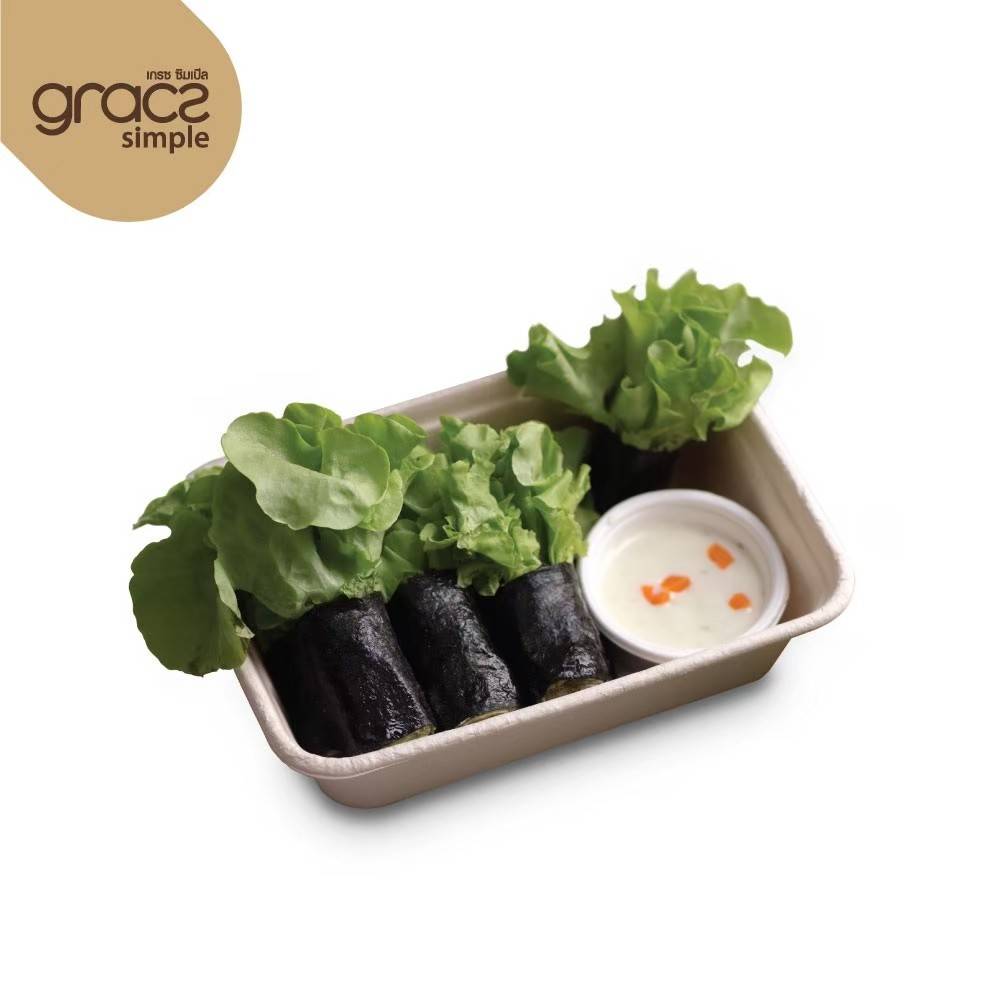 GRACZ กล่องข้าว ไม่รวมฝา T601 ขนาด 600 มล. แพ็ค 50 ชิ้น ไบโอชานอ้อย