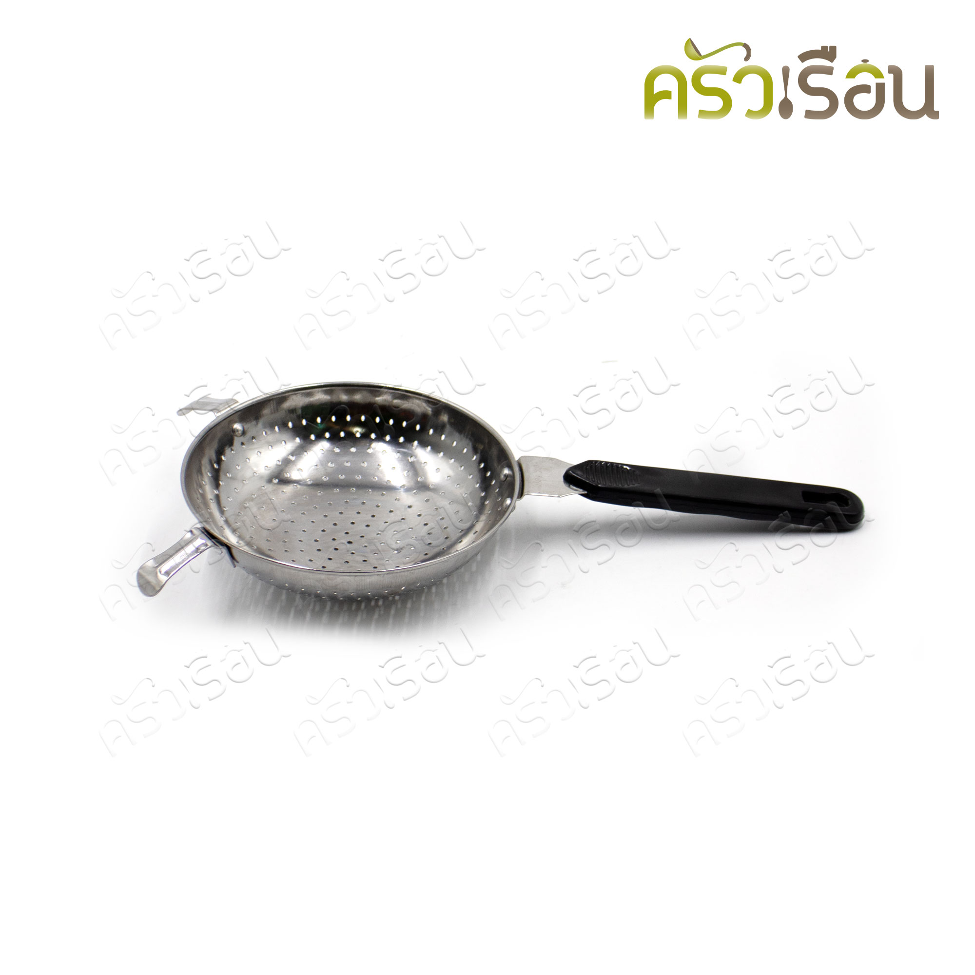 Twin Ray stainless steel strainer, assorted color handle, 14 cm. #114 coconut milk squeezer