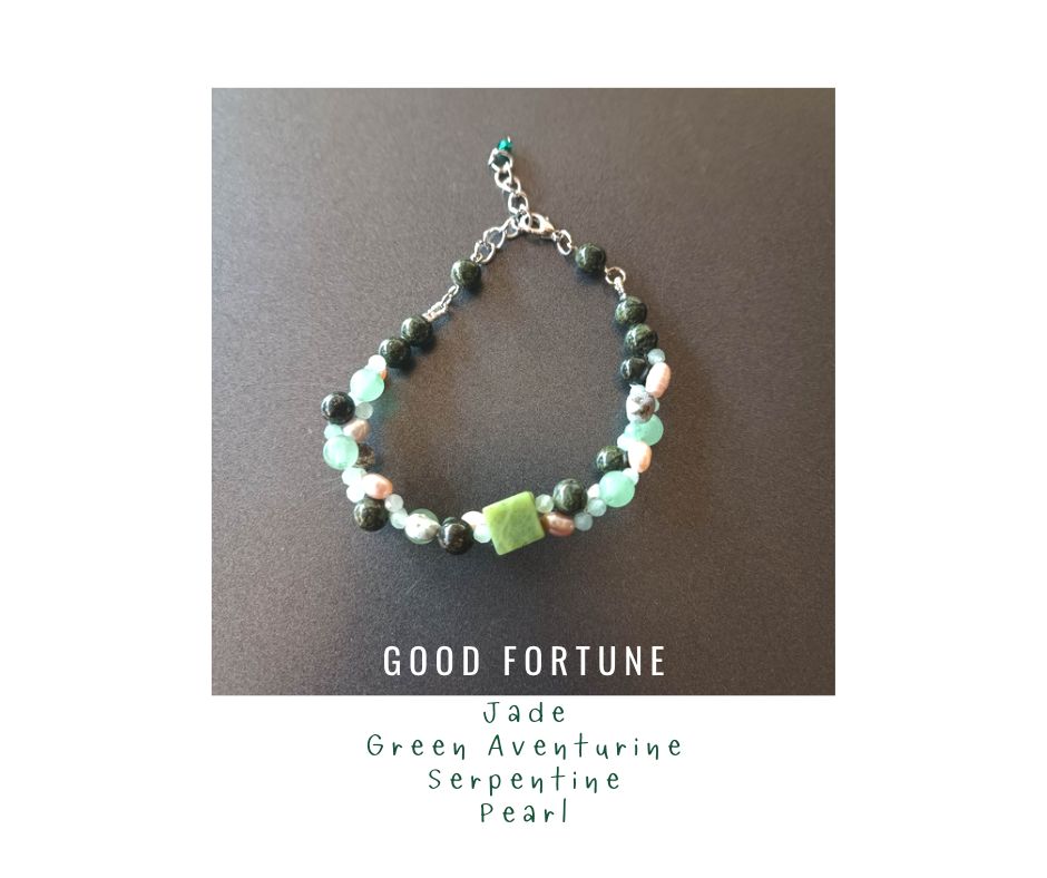 สร้อยข้อมือหินแท้ "Bobbie" Good Fortune Bracelet (ดึงดูดโชคลาภ ความมั่งคั่ง ร่ำรวย)