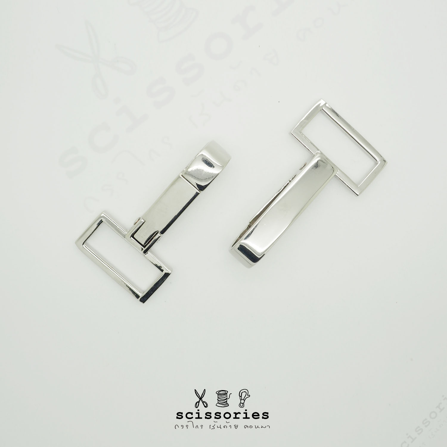 คอหมา 1 in สีเงิน/ 2 ตัว