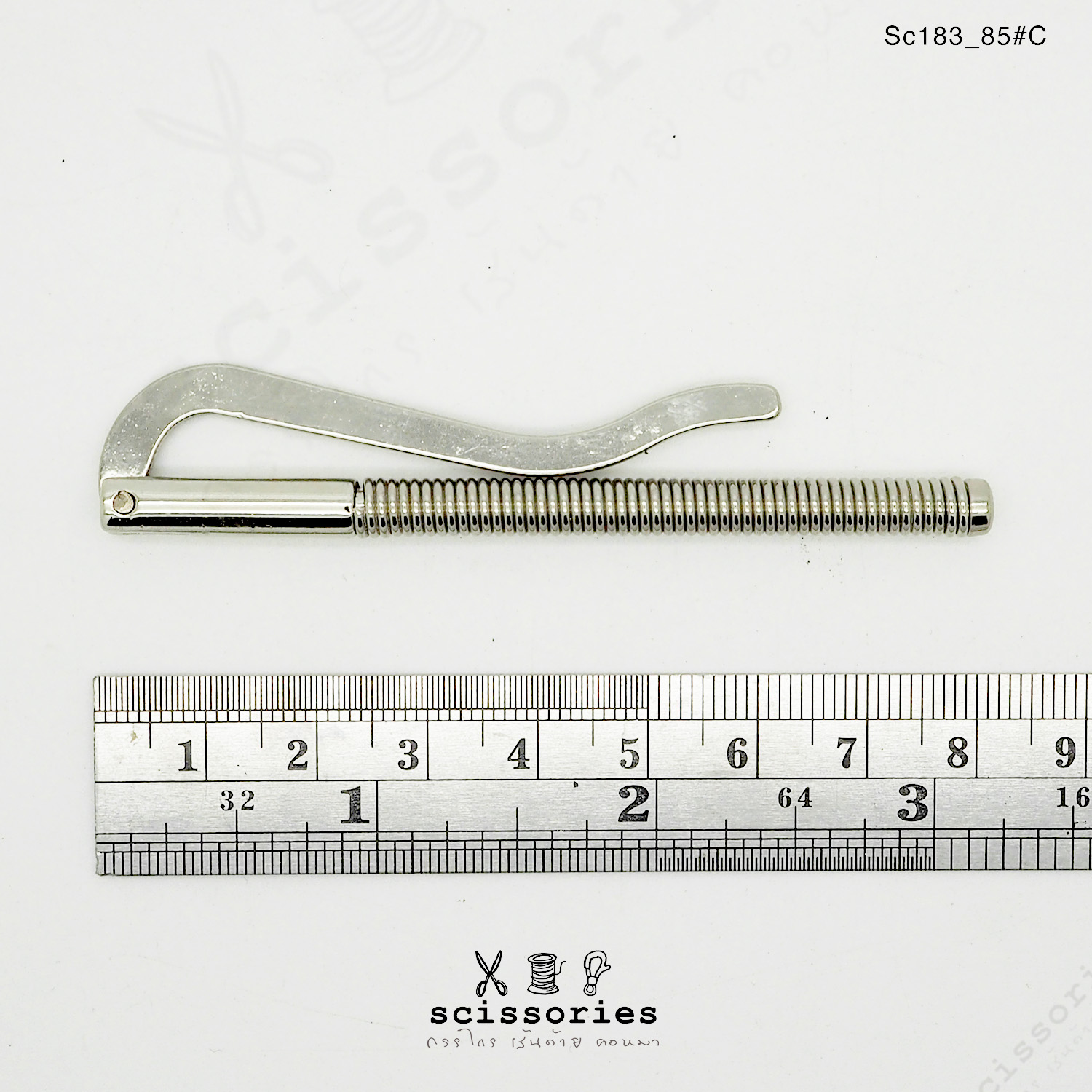 ตัวหนีบแบงค์ 8.5 cm สีเงิน/2 ตัว