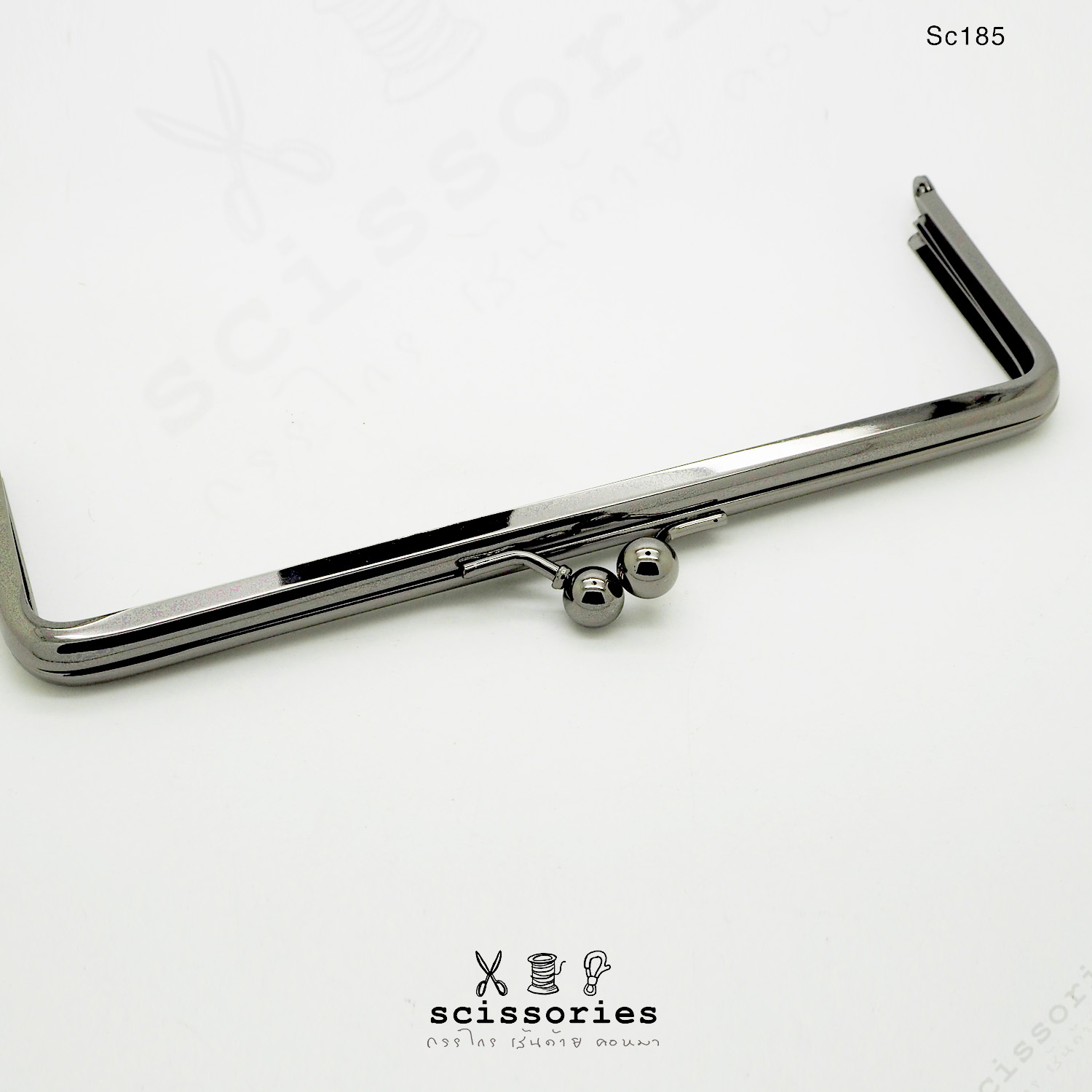 ปากปิ๊กแป๊ก สีดำเมทาลิค ขนาดกว้าง18cm