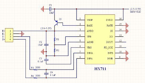 HX711 module weighing sensor 24 AD module pressure sensor AD module/SCM,DIY preferred for Arduino