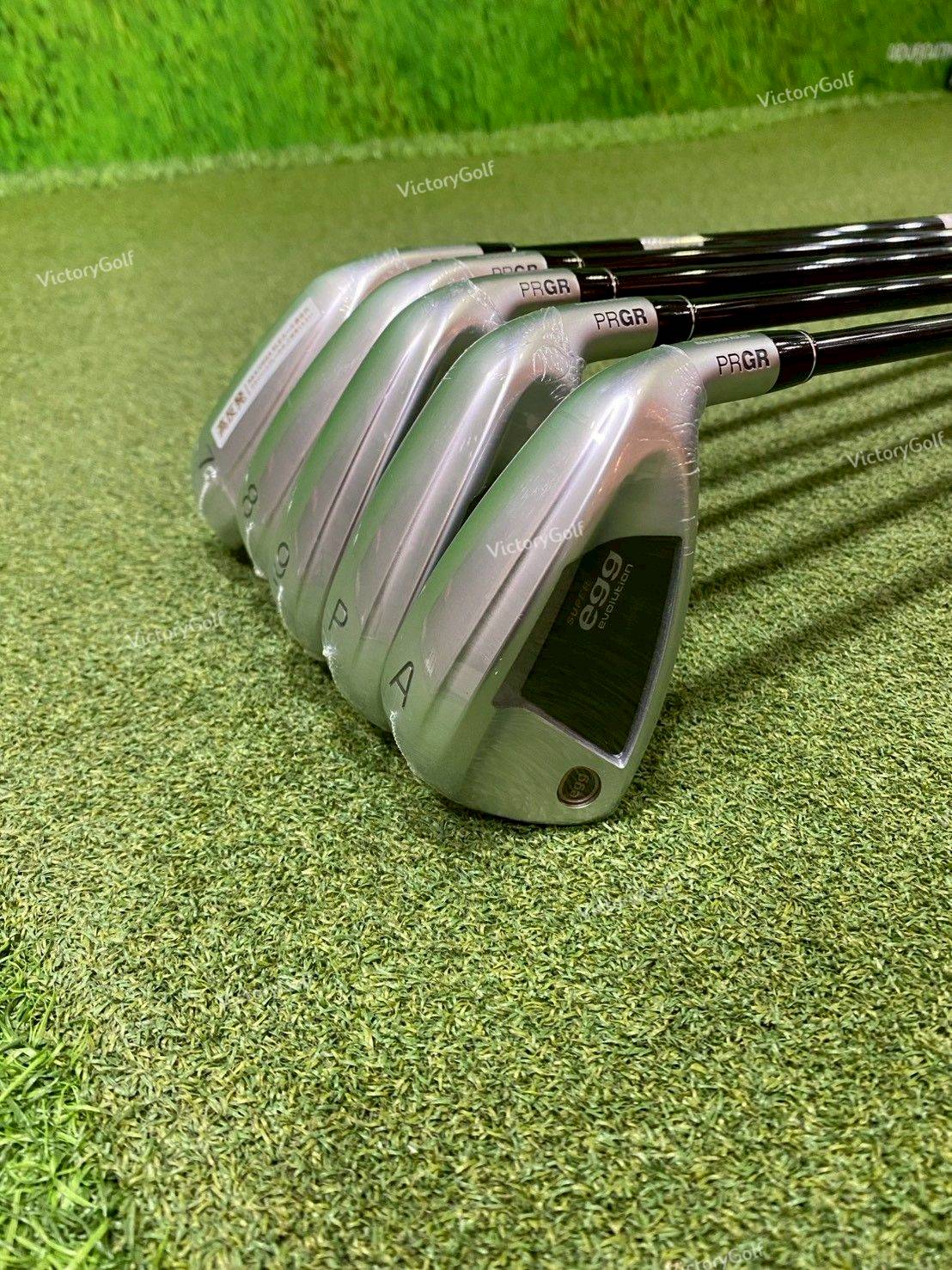 Iron set PRGR Super Egg Evolution 7-9, Pw, Aw ( 5 pcs. ) ( M-35 ) New Model 2024 หน้าเด้งเกินกฏ !