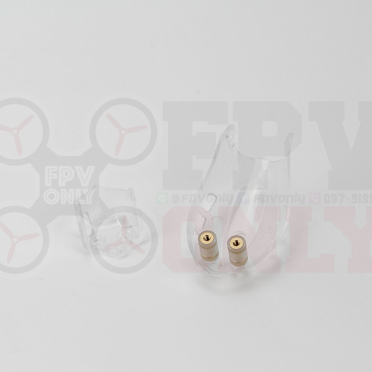 Babyhawk Race Parts - Plastic Pod And Camera Mount - Red Black Transparent By Line ID : @FPVONLY
