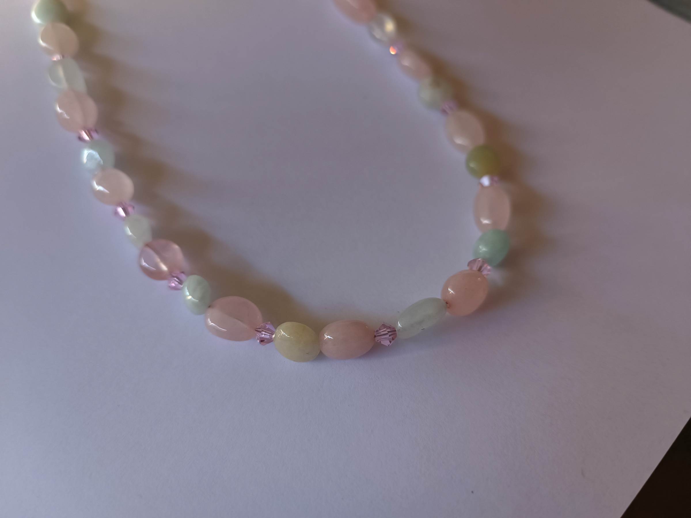 สร้อยคอหินแท้ "POSH" Morganite Necklace (เพิ่มความหวาน อบอุ่น ให้จิตใจ)