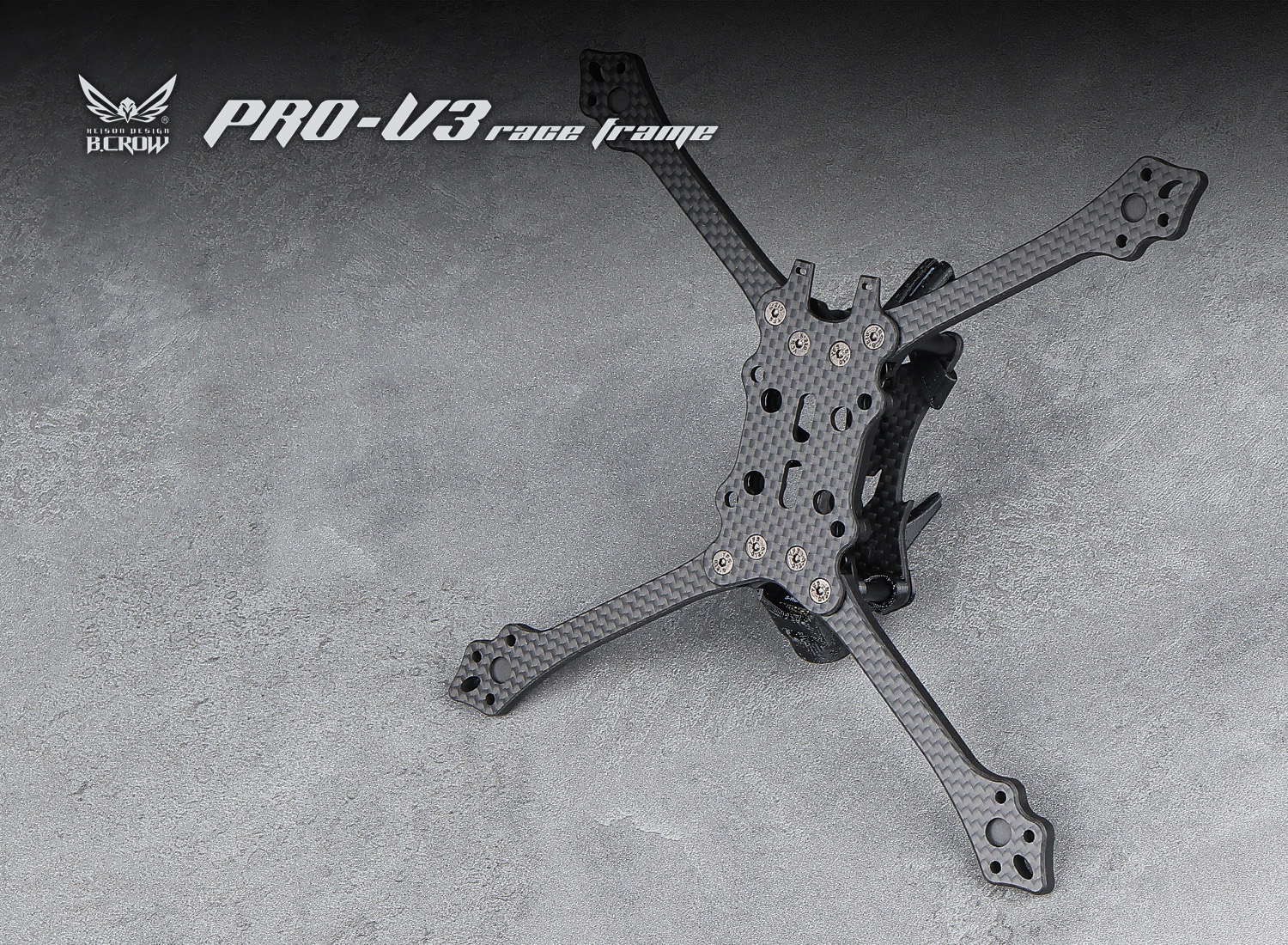 [22] BCROW Pro V2 & V3 T700 Carbon Fiber 5inch FPV Frame with 20mm FC Hole for RC Drone FPV Racing frame โดรน Drone