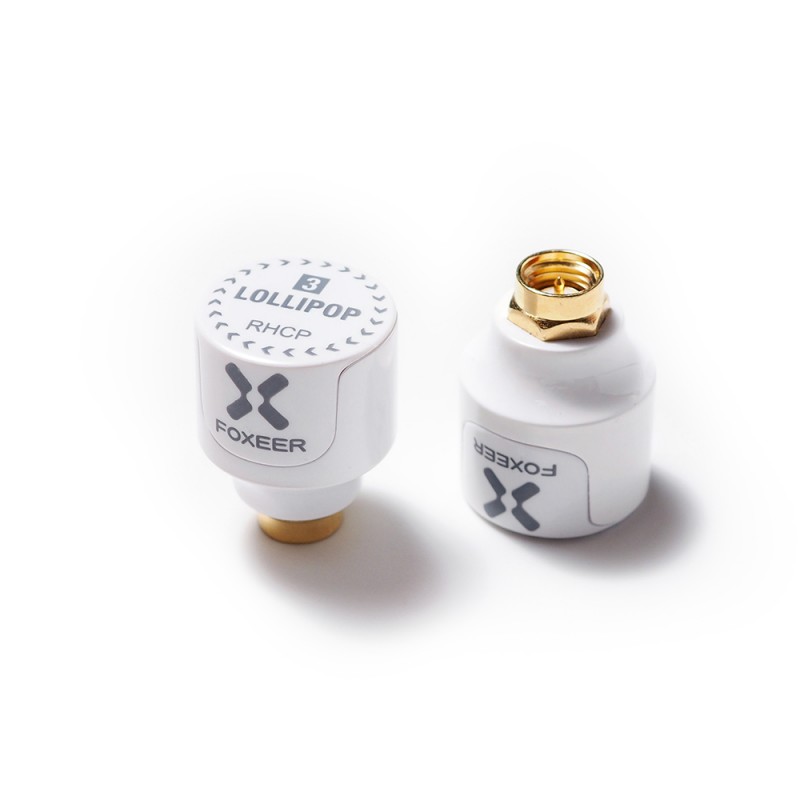 1ชิ้น Foxeer Lollipop V4 2.5Dbi Stubby Omni FPV ตัวผู้-เมีย เสารับส่งภาพ fpv racing Drone บินไกล ภาพชัด RED ผู้ Antenna