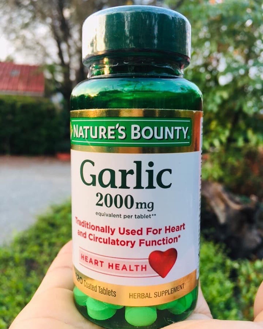 nature’s bounty garlic 2000 mg.120 เม็ด