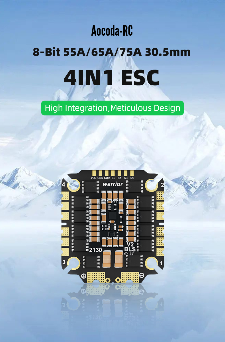 [ESC30x30] Aocoda-RC Warrior 3055S/3065S/3075S 55A/65A/75A 4-IN-1 ESC อุปกรณ์โดรน Drone