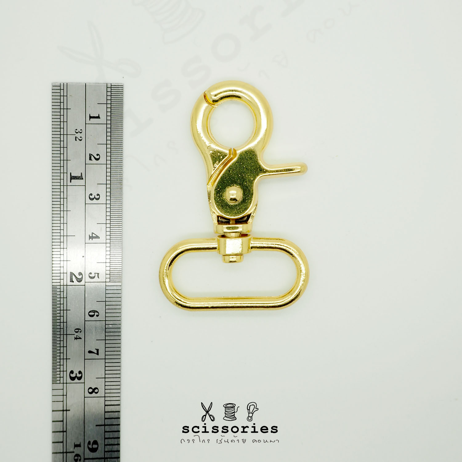 คอหมา1.2in สีทอง /2 ตัว