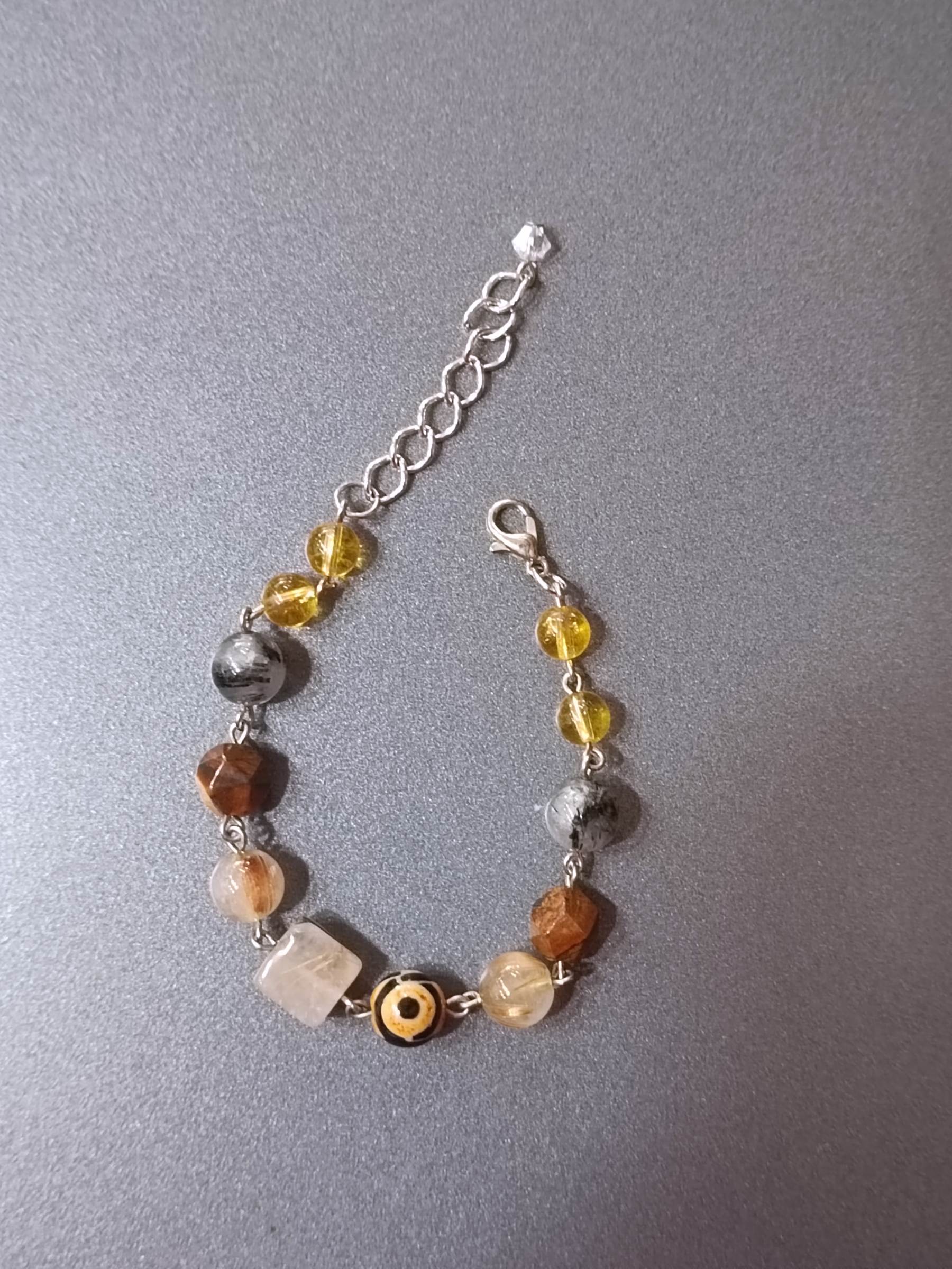 สร้อยข้อมือหินแท้ "Connected" Money Magnet Bracelet (เสริมโชค & ดึงดูดเงิน)