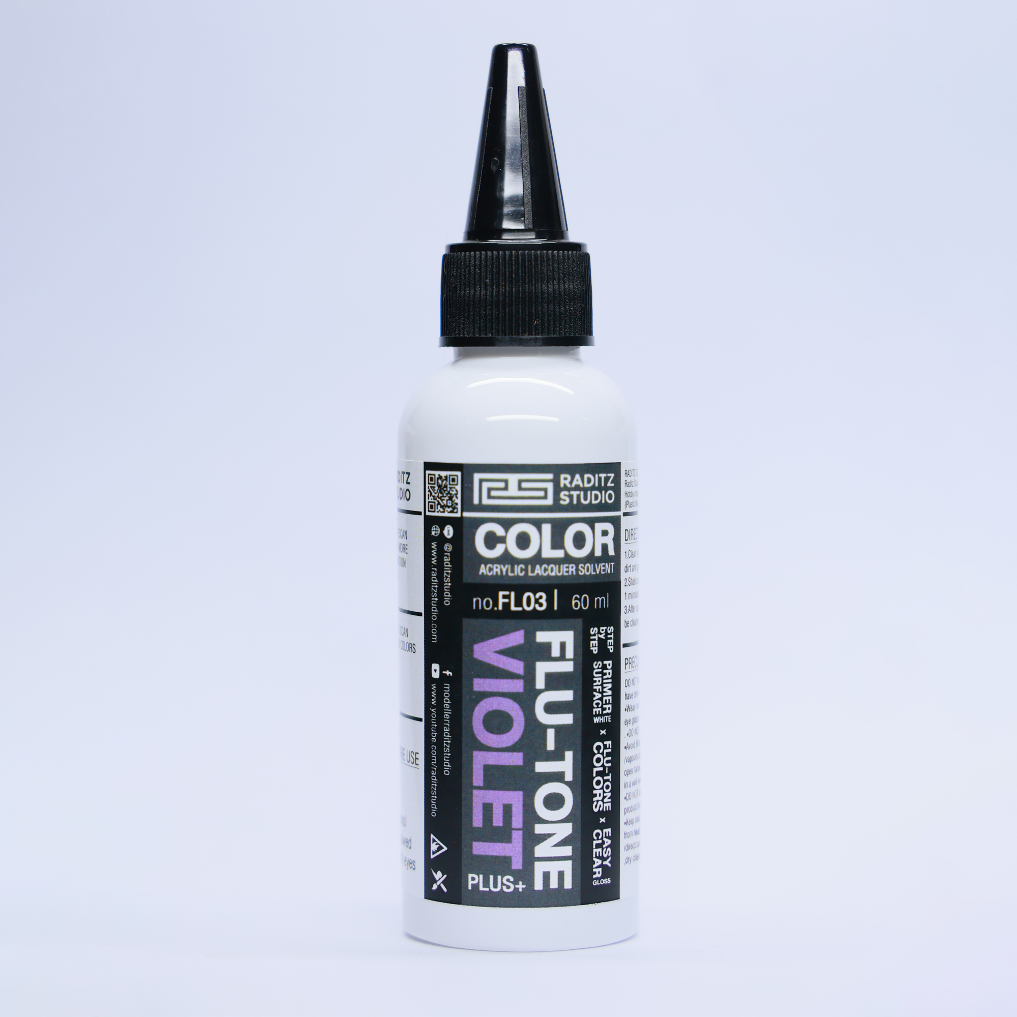 Raditz Studio FL03 Flu-Tone Violet 60 ml (Flu-Tone Series) RSFL03FTV60 8858878500038 (สี)