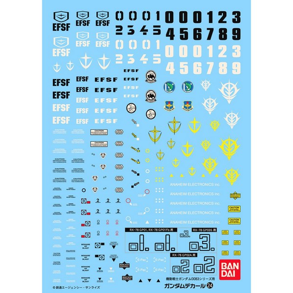 Bandai Decal GD024 MG Multiuse - 0083 Series 4573102611369 (Decal)