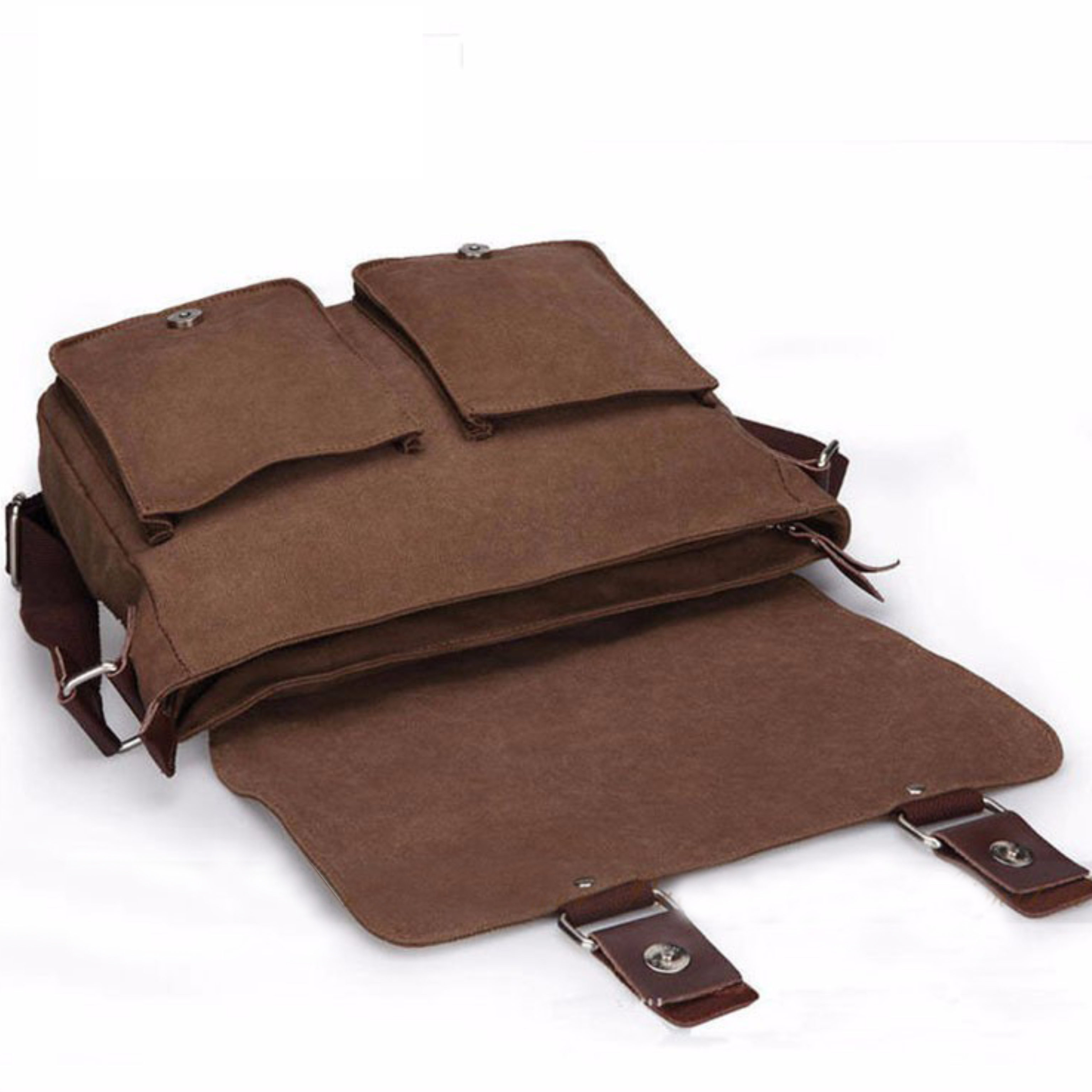 กระเป๋า Vintage สะพายข้าง รุ่น B-103 สีน้ำตาล
