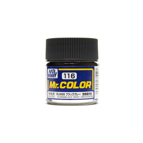 Mr.Color C116 RLM66 Black Gray Semi-Gloss (10ml) 4973028635546 Mr. Hobby