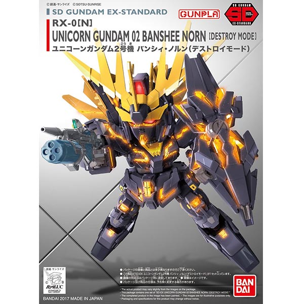 Bandai SDEX 15 Unicorn Gundam 02 Banshee Norn (Destroy Mode) 4573102656285 (Plastic Model)