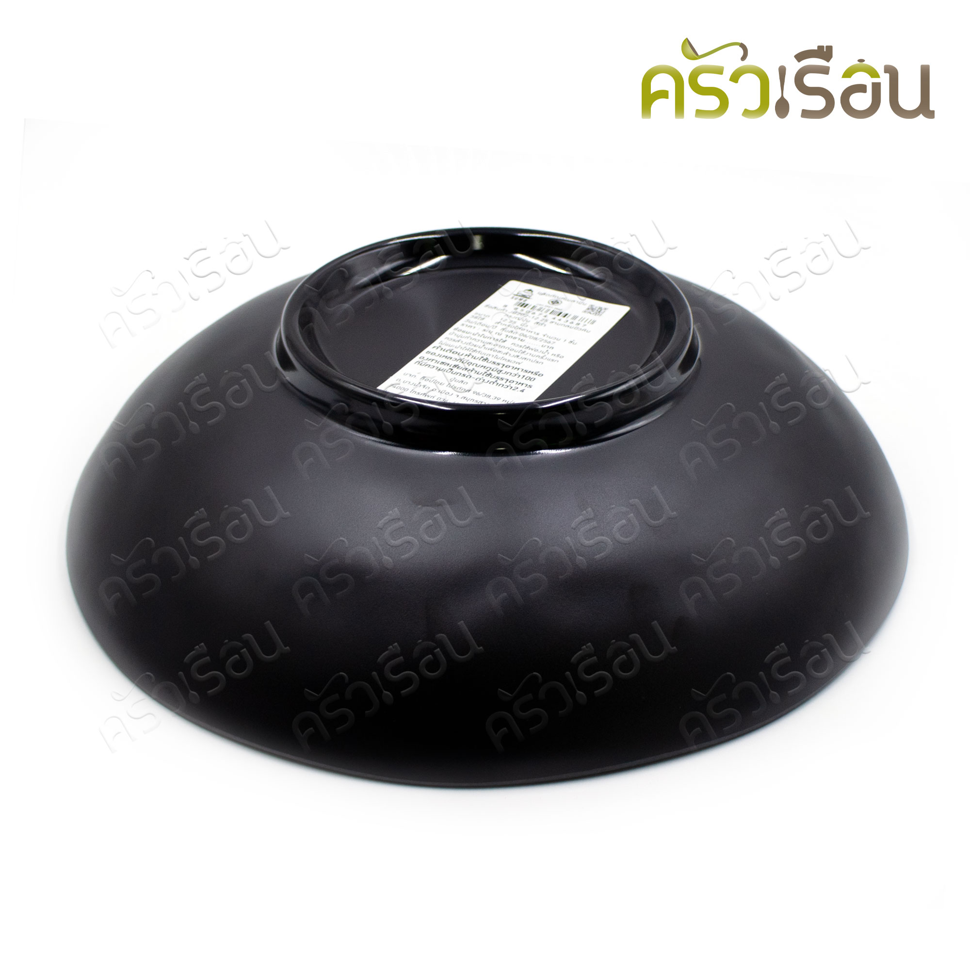 Sumo ชามราเมน เมลามีน สีดำ ลายหิน ทรงญี่ปุ่น 12.25 นิ้ว B202-12.25 ชามสลัด