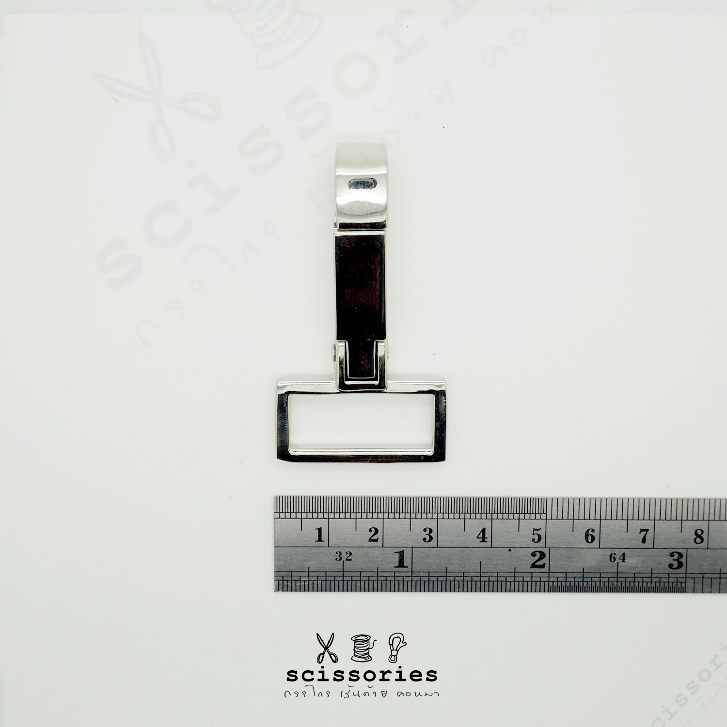 คอหมา 1 in สีเงิน/ 2 ตัว