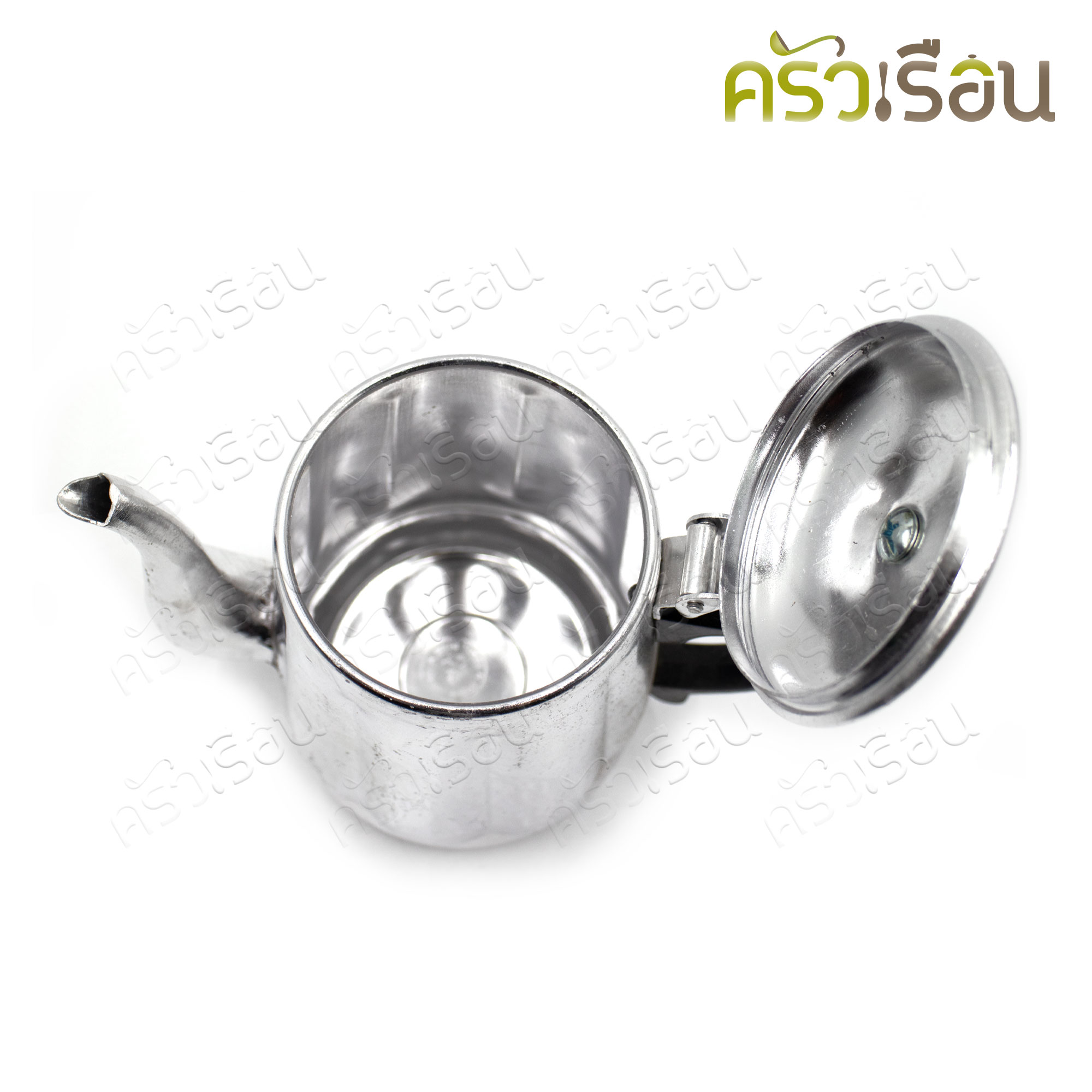 Basket brand, aluminum coffee jug, tall shape, plain pattern, 1.6 L., Ø 12 cm. tea pot
