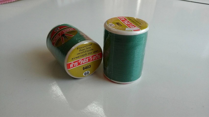 ด้ายวีนัส เบอร์ 6403 สีเขียวเข้ม