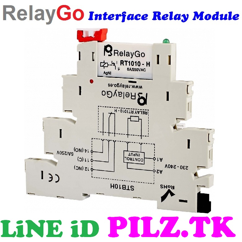 RT1010LH RelayGo Relay Interface Modules 24...240 VAC/DC @ 538 ThailanD LiNE iD PILZ.TK