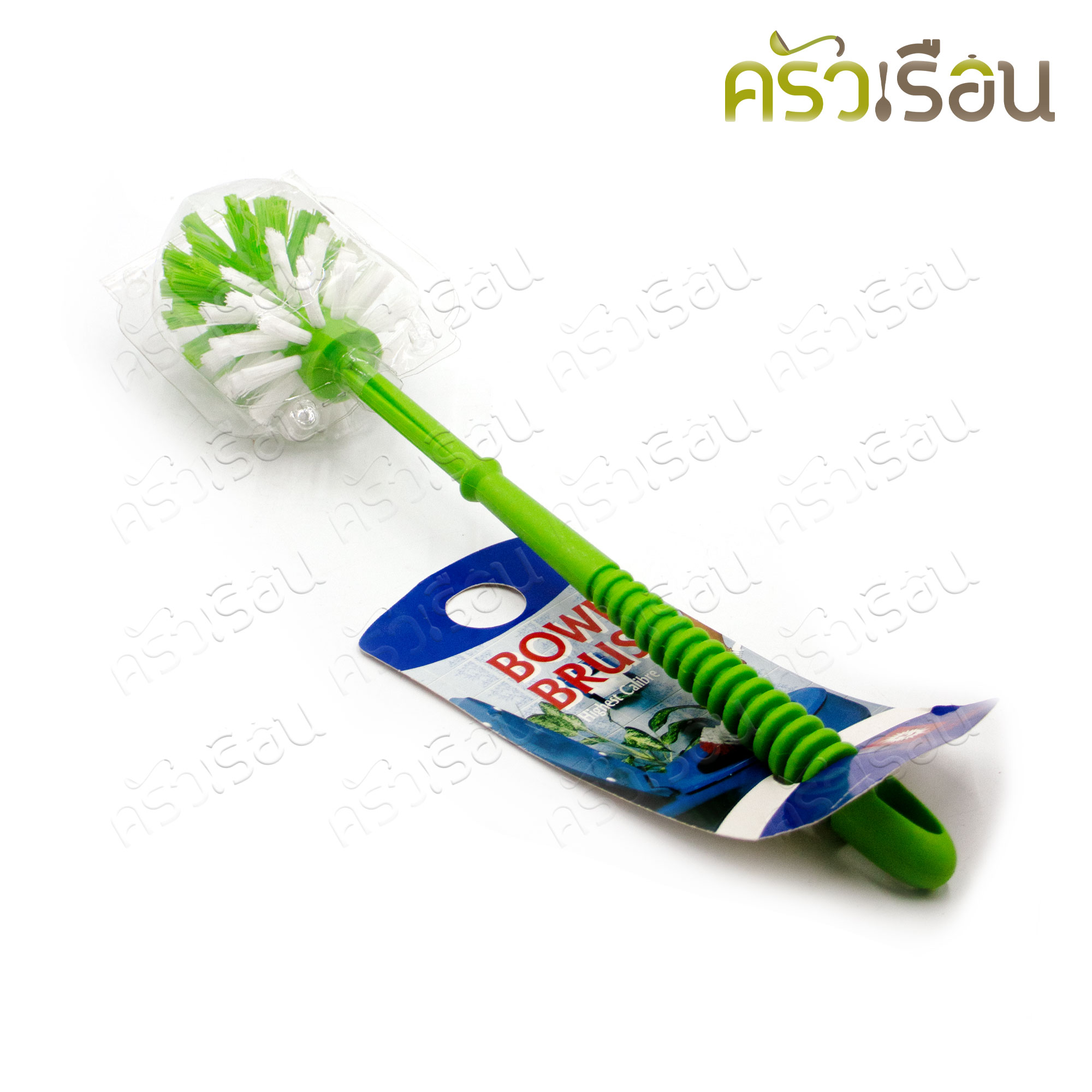 Toilet brush, round head, plastic handle, 38 cm. TB09