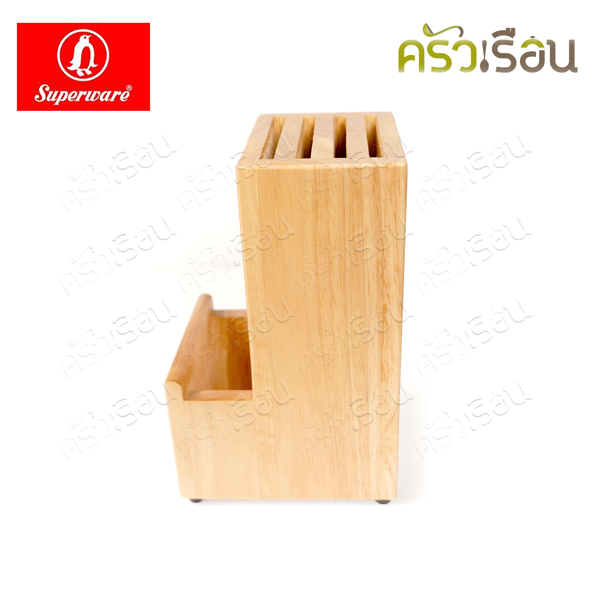 Penguin กล่องมีด ปาโค้ 12.2 x 9.3 x 24 ซม. (ไม่รวมช่องเก็บของด้านหน้า) ตรานกเพนกวิ้น ที่เสียบมีด ที่เก็บมีด