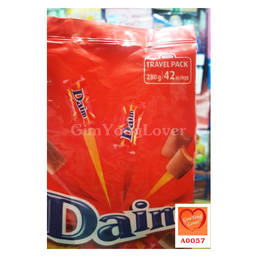 DAIM ช็อคโกแลตสอดไส้คาราเมล (Daim Chocolate)