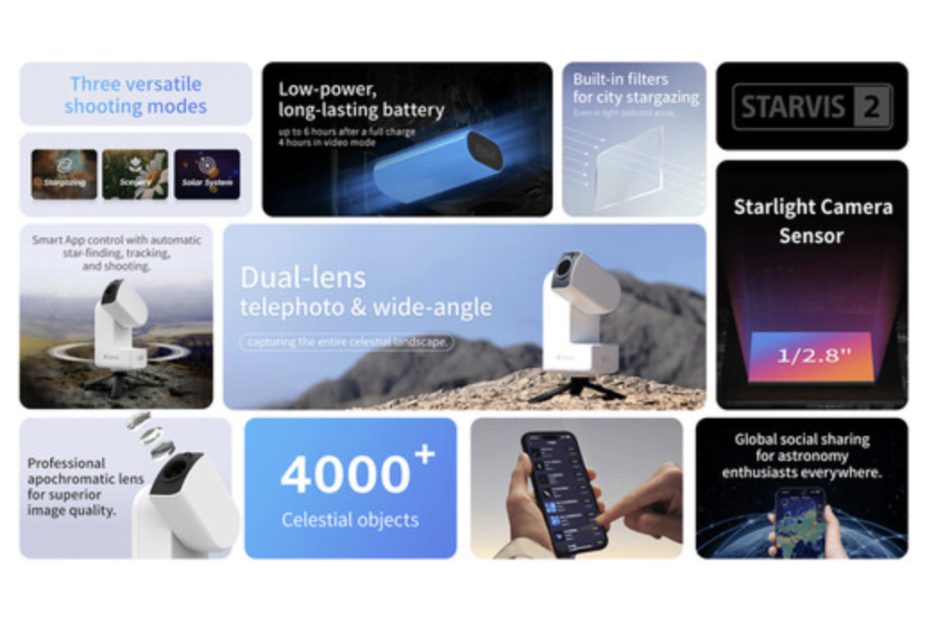 ZWO Seestar S30 ,30mm f/5 All-in-One Smart Telescope Seestar S30