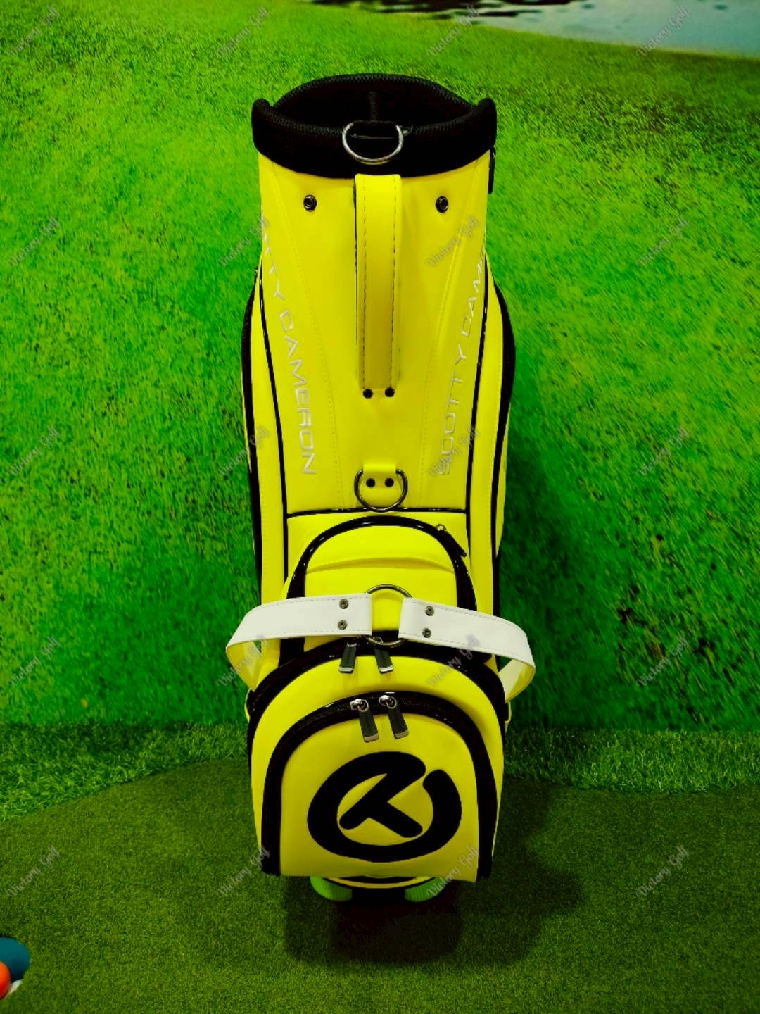 Golf Bag Scotty Cameron Tour ( PU Material ) 9.5” Neon-Yellow Color