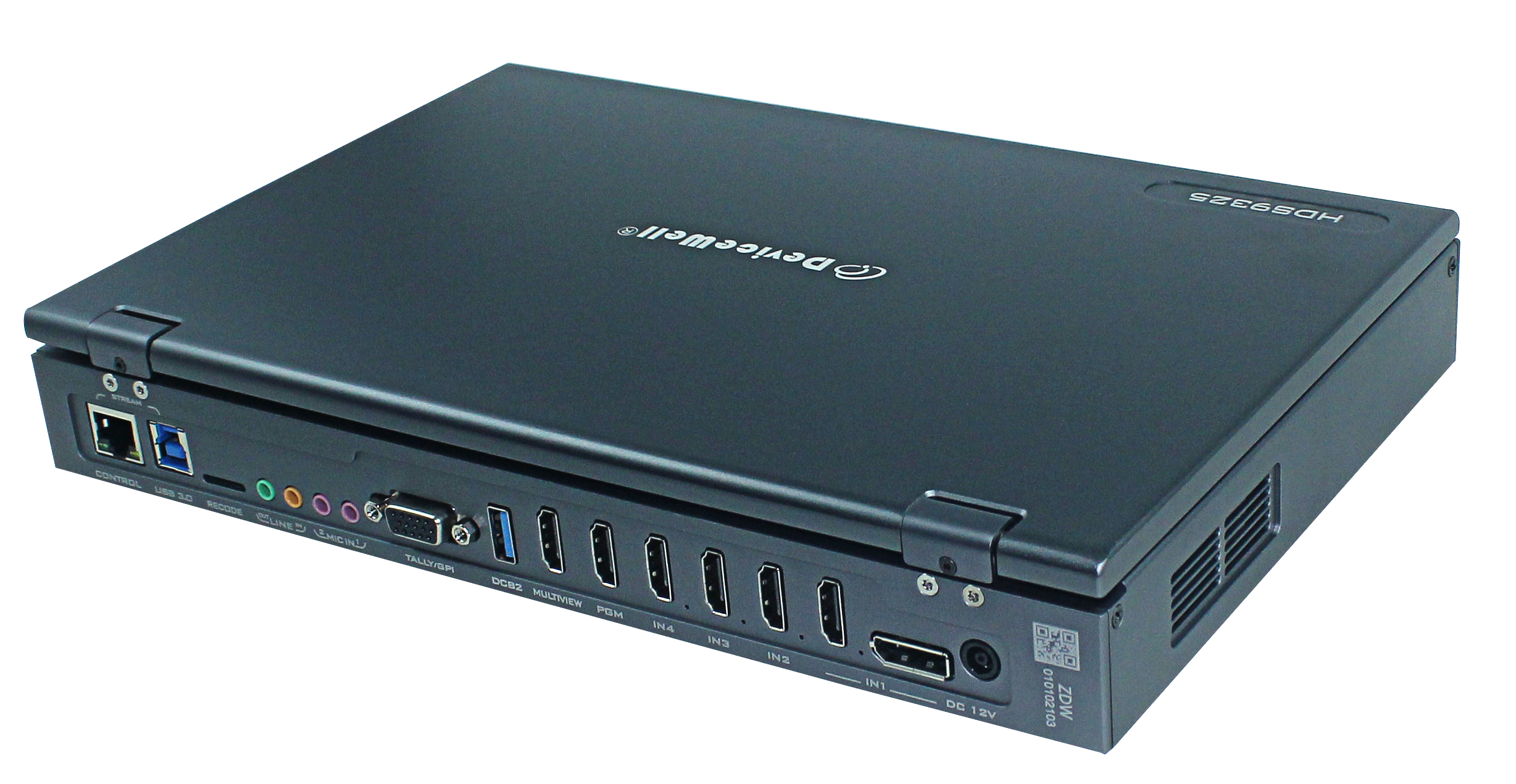 DeviceWell HDS9325: เครื่องสลับสัญญาณวิดีโอ 5 ช่อง แบบ All-in-One รองรับ 4K Input พร้อม Live Streaming, บันทึก และ Keying ขั้นสูง