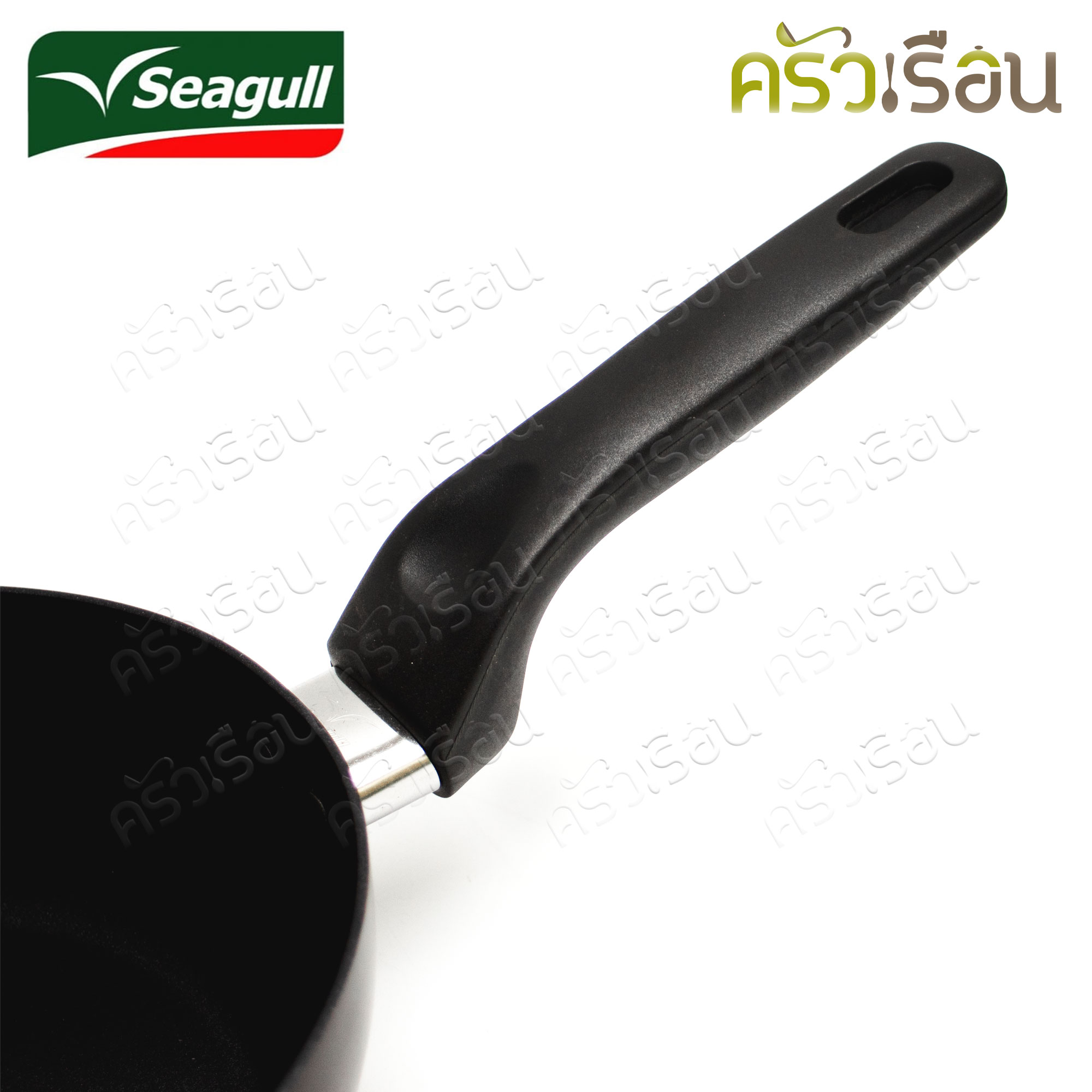 Seagull กระทะ ทรงลึก มาราธอน Marathon 20 ซม. (21.2 x 7 ซม.) 100356620 กระทะเทฟล่อน กระทะนอนสติ๊ก กระทะซีกัล