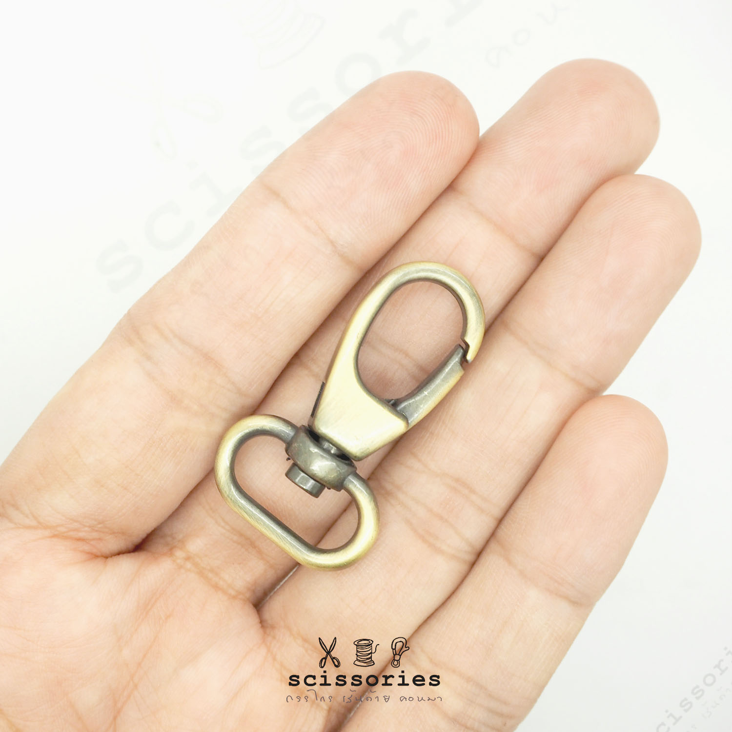 คอหมา 1.3cm 5 หุน สีเหลืองปัด/2 ตัว