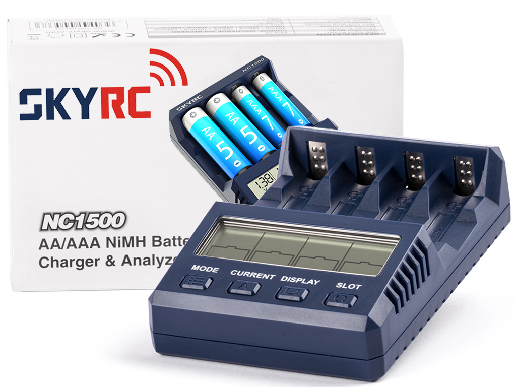 SkyRC NC2500 Pro NC2200 NC1500 AA/AAA เครื่องชาร์จถ่าน แบตเตอรี่ 6 ช่อง รองรับ NiMH NiCD charger discharge