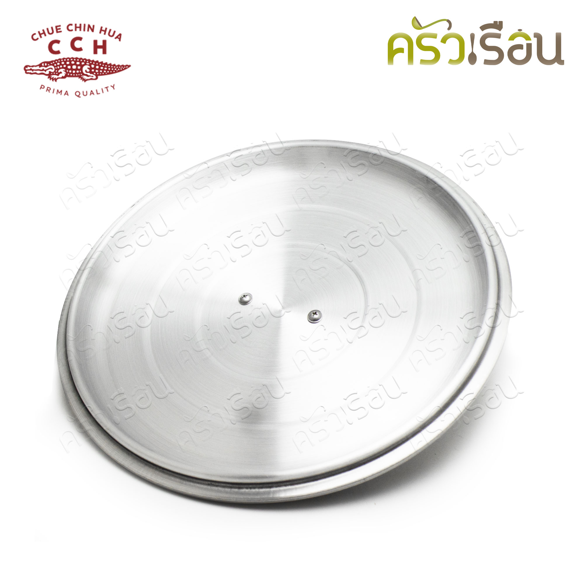 จระเข้ หม้อสองหู D หูใหญ่ หนา 38 ซม. ความจุ 25 ลิตร หม้อต้ม หม้อวัด