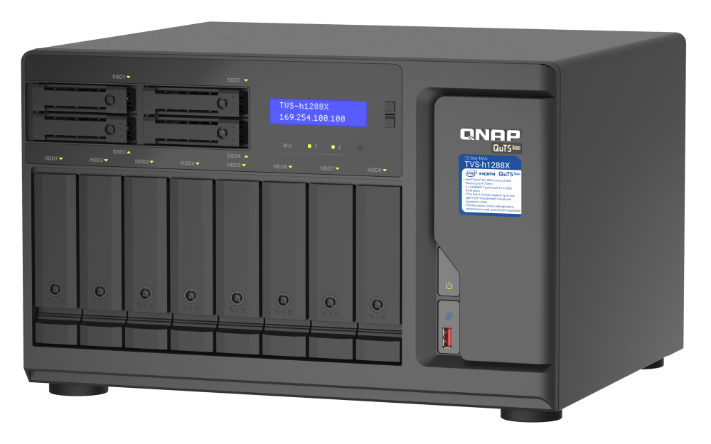 Storage Nas QNAP TVS-h1288X-W1250-16G