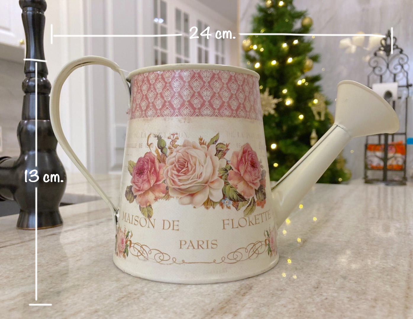 บัวรดน้ำสังกะสีวินเทจ ไว้ใส่ดอกไม้ ไว้ตกแต่งบ้านสวยๆ