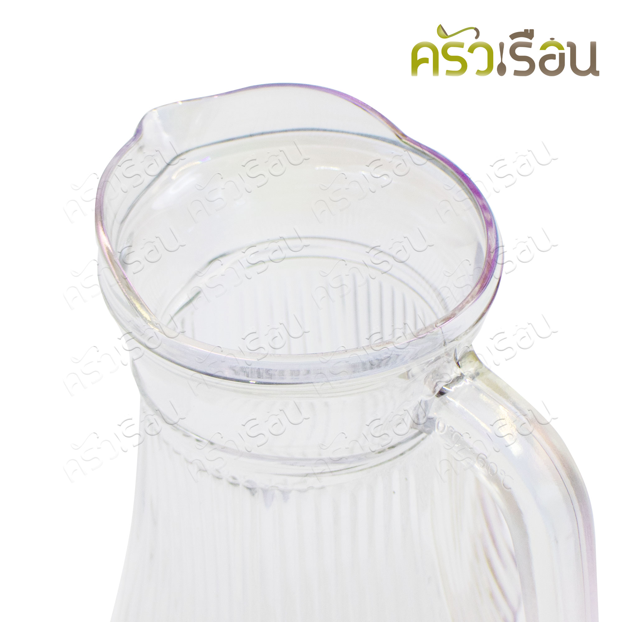 US [ 3-piece ] Glass Pitcher with 2 water glasses, Rainbow Model GP-3R [1 L. Pitcher with Lid, 2 Water Glasses 250 ml.]