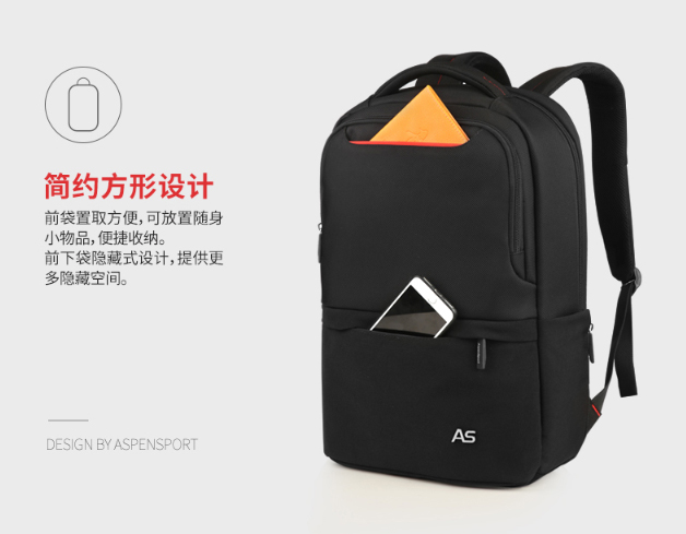 กระเป๋า Hi-End จาก AspenSport กระเป๋าเป้สะพายหลัง โน๊ตบุ๊ค รุ่น AS-B67 ใส่ laptop 13-16 นิ้ว สีน้ำเงินเข้ม