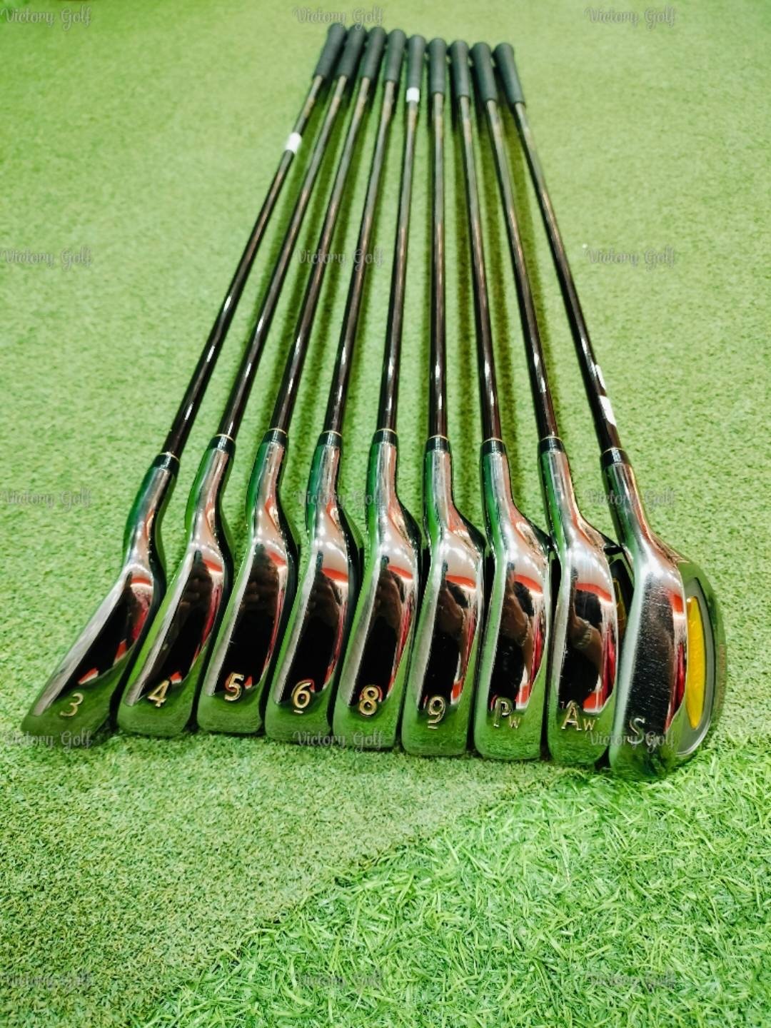 Iron set Maruman MAJESTY Toughest Maraging 3-9 (*ขาดเหล็ก7) Pw Aw Sw