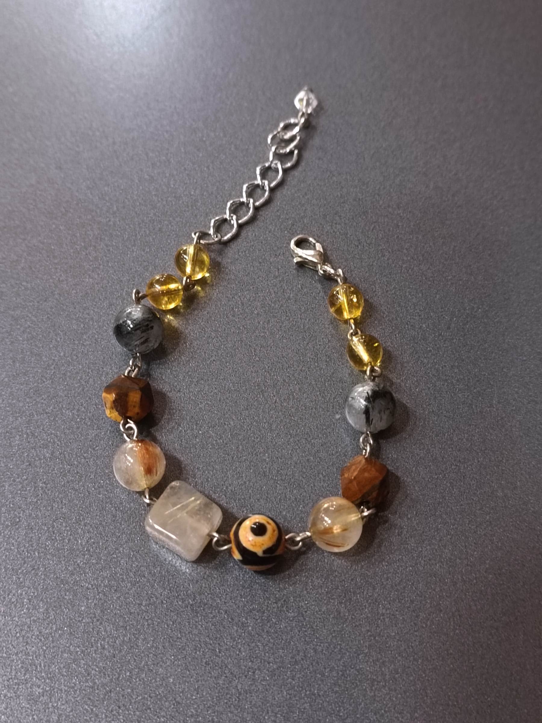 สร้อยข้อมือหินแท้ "Connected" Money Magnet Bracelet (เสริมโชค & ดึงดูดเงิน)