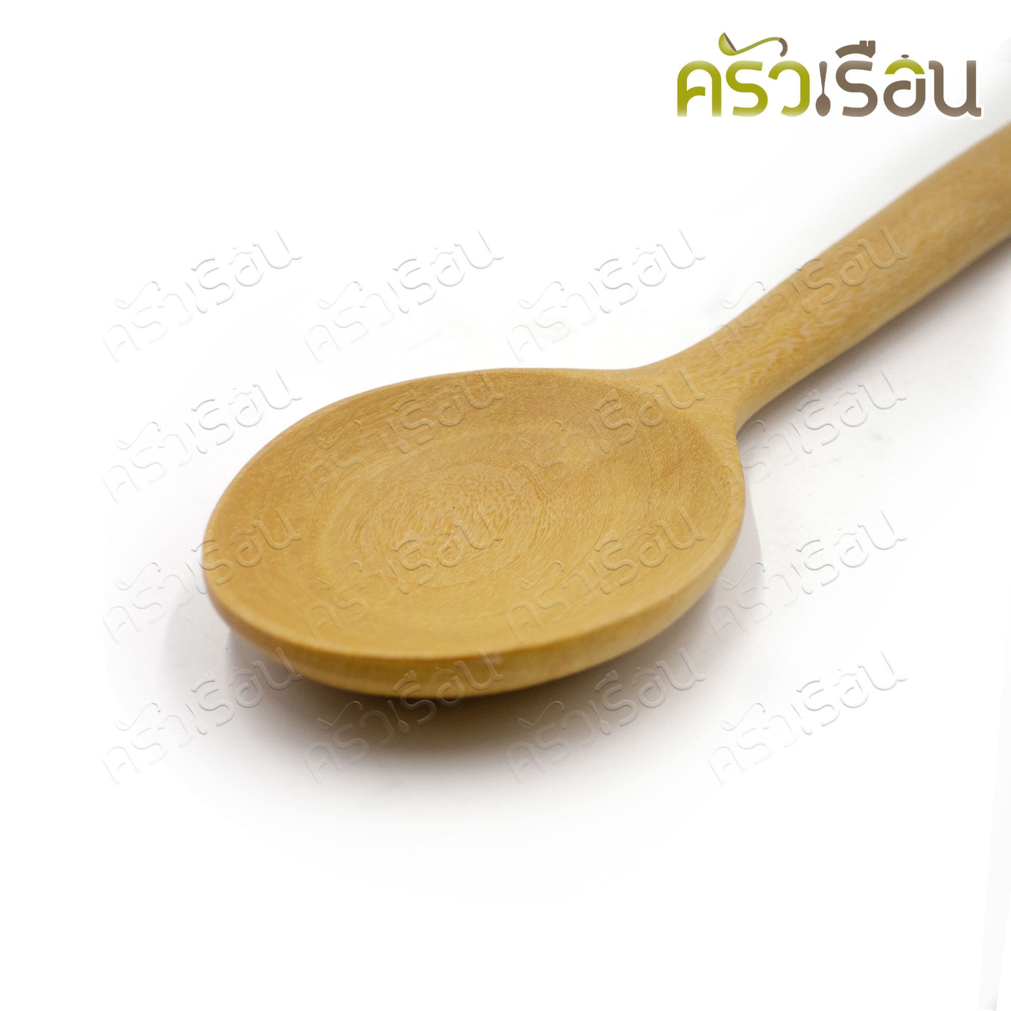 CPK wooden ladle, round face, length 30 x 7 cm.
