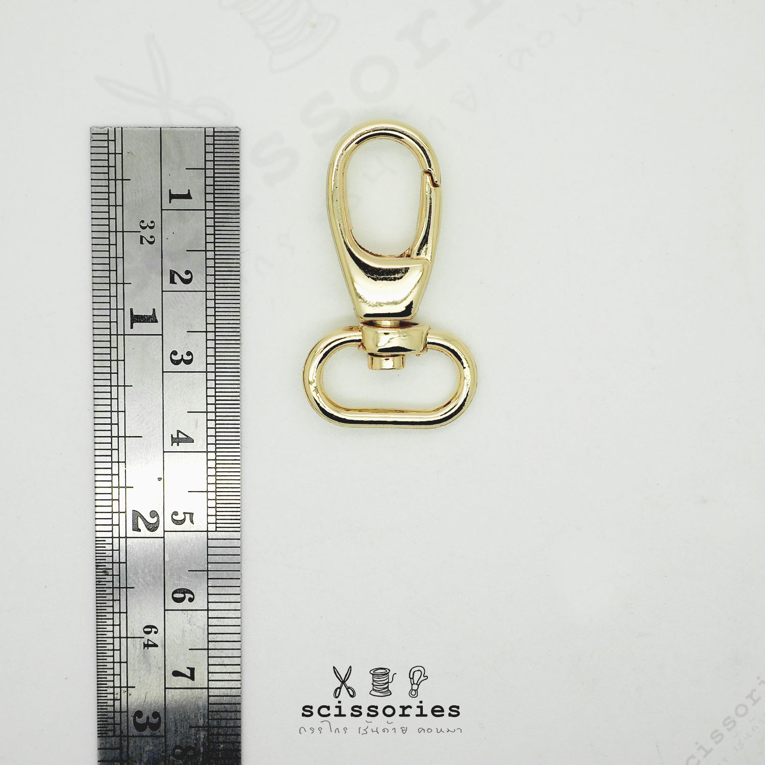 คอหมา 1.3cm 5 หุน สีทอง/2 ตัว