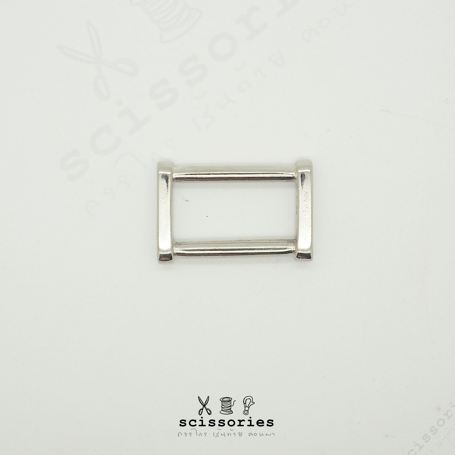 สี่เหลี่ยม 0.8in สีเงิน/2ตัว