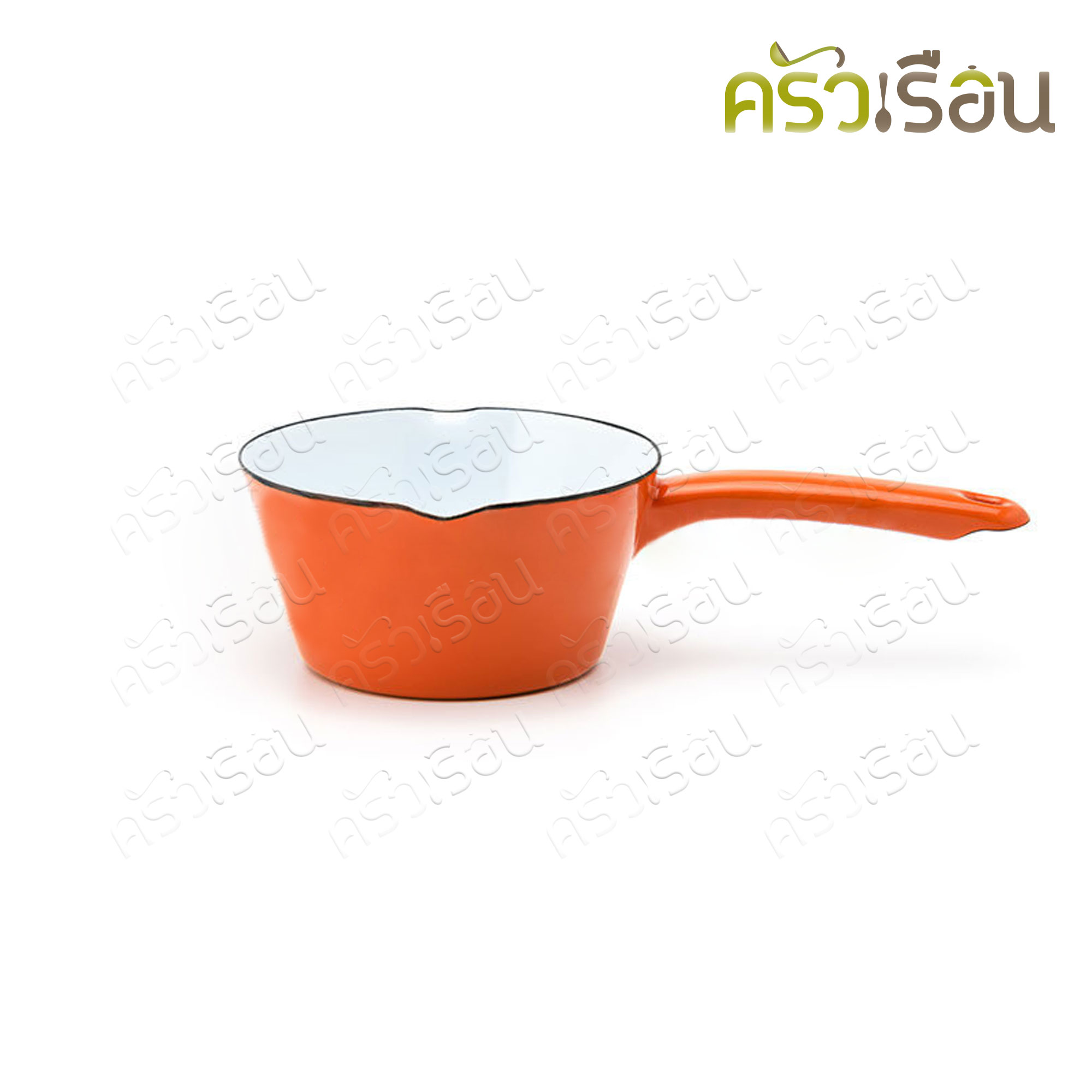 Rabbit Brand หม้อด้ามเคลือบ พรีเมี่ยม มิลค์แพน 14 ซม. 400 มล. ตรากระต่าย ราคาต่อใบ หม้อด้าม